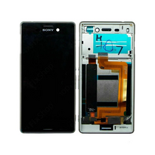 LCD ekran (displej) - Sony Xperia M4 Aqua/E2303+touch screen crni+frame zlatni SPO SH.