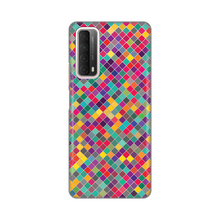 PRINT silikonska futrola skin (ultra tanka) - Huawei P Smart 2021 Colorful cubes.