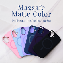 Zastitna futrola Magsafe mat Color iPhone 12 6.1 crna.