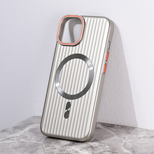 Zastitna futrola Magsafe Stripe - iPhone 13 siva.