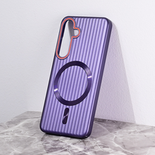 Zastitna futrola Magsafe Stripe - Samsung S921B Galaxy S24 ljubicasta.