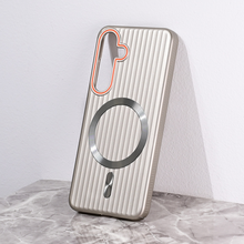 Zastitna futrola Magsafe Stripe - Samsung S921B Galaxy S24 siva.