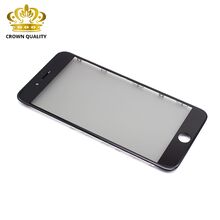 Staklo touchscreen-a - Iphone 7 Plus + okvir + OCA stiker + polaroid ORG (Crown Quality) crni (MS).