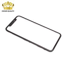 Staklo touchscreen-a - Iphone XR+ okvir (Crown Quality) crni (MS).