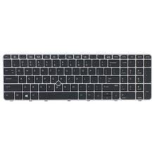Tastatura - laptop HP 850 G3 sivi okvir sa misem.