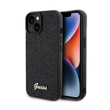 Zastitna futrola Guess Hc PU Disco Script Metal - iPhone 15 (GUHCP15SPMSDGSK).