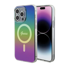 Zastitna futrola Guess Hc IML Magsafe Iridescent - iPhone 15 Pro 6.1 crna (GUHMP15LHITSK).