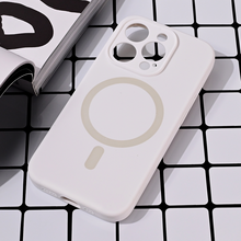 Zastitna futrola Magsafe Pure color - iPhone 15 Pro 6.1 bela.