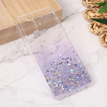 Zastitna silikonska futrola Glitter - Samsung A325 Galaxy A32 4G (EU) ljubicasta.