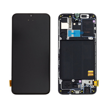 LCD ekran (displej) - Samsung A405/Galaxy A40 + touchscreen + okvir crni (Original Material).