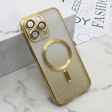 Zastitna futrola GLITTER MAGSAFE - iPhone 15 Pro Max (6.7) zlatna (MS).