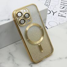 Zastitna futrola GLITTER MAGSAFE - iPhone 15 Pro (6.1) zlatna (MS).