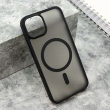 Zastitna futrola SILKY MAGSAFE mat - iPhone 14 (6.1) crna (MS).