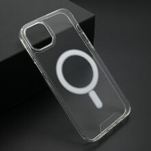 Zastitna futrola STANDARD MagSafe - iPhone 15 Plus providna (bela) (MS).