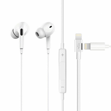Slusalice sa adapterom - punjenje JH-015 za iPhone lightning bele.