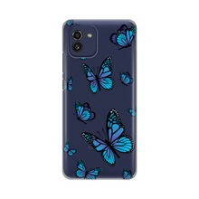 PRINT silikonska futrola skin (ultra tanka) - Samsung A035 Galaxy A03 Blue butterfly.