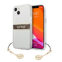 Zastitna futrola Guess 4G Stripe Charm - iPhone 13 braon (GUHCP13MKB4GBR).