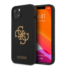 Zastitna futrola Guess Hc Silicone - iPhone 13 crna (GUHCP13MLS4GGBK).