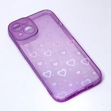 Zastitna futrola Heart Color IMD - iPhone 14 ljubicasta.