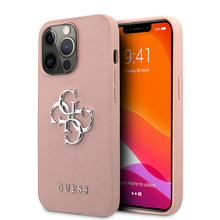 Zastitna futrola Guess Saffiano Big - iPhone 13 Pro roza (GUHCP13LSA4GSPI).