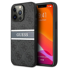Zastitna futrola Guess Stripe - iPhone 13 Pro Max 6.7 siva (GUHCP13X4GDGR).