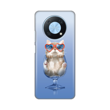PRINT silikonska futrola - Huawei nova Y90 Funny Cat.