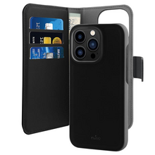 Zastitna futrola Puro novcanik 2u1 - iPhone 14 Pro crna.