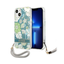 Zastitna futrola Guess Hc PC/TPU Flower Cord - iPhone 13 zelena (GUHCP13MHFLSN).