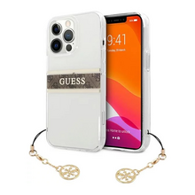 Zastitna futrola Guess 4G Stripe Charm - iPhone 13 Pro Max 6.7 braon (GUHCP13XKB4GBR).