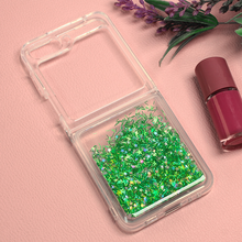 Zastitna futrola Glitter - Samsung F731B Galaxy Z Flip 5 5G zelena.