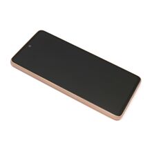 LCD ekran (displej) - Samsung A536 (A53 5G 2022) + Touch screen + okvir Full ORG Gold/Peach (GH82-28024D/28025D) (MS).