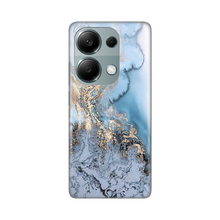 PRINT silikonska futrola - Xiaomi Redmi Note 13 Pro 4G Blue Gold Marble.