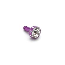 Kapica Slusalica (handsfree) 3,5 mm charm velika ljubicasta.