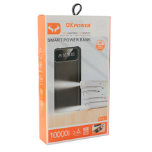 Back Up baterija (univerzalna) prenosiva baterija Oxpower PC4-1 4in1 5V 2A 10000 mAh crna.