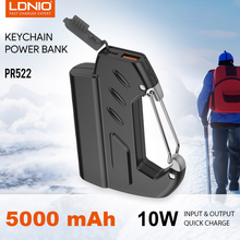 Back Up baterija (univerzalna) prenosiva baterija LDNIO PR522 10W privezak 5000mAh crni.