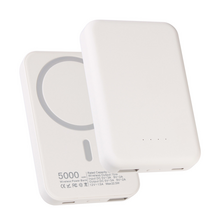 Back Up baterija (univerzalna) prenosiva baterija Magsafe PD 5000 mAh bela.
