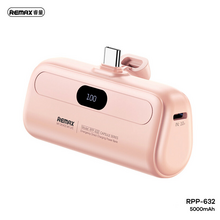 Back Up baterija (univerzalna) prenosiva baterija REMAX Capsule series RPP-632 2A Type C 5000mAh roze.