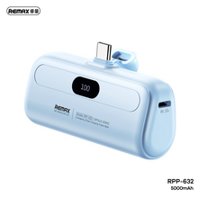 Back Up baterija (univerzalna) prenosiva baterija REMAX Capsule series RPP-632 2A Type C 5000mAh plava.
