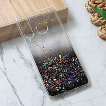 Zastitna silikonska futrola Glitter - Huawei P30 Lite crna.