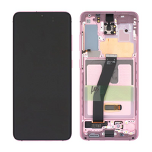 LCD ekran (displej) - Samsung G980F Galaxy S20 + touchscreen + okvir Cloud Pink (no front cam) Service Pack ORG/GH82-31432C.