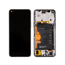 LCD ekran (displej) - Huawei Honor 50 Lite + touchscreen + baterija + okvir crni Service Pack ORG/02354FMV.