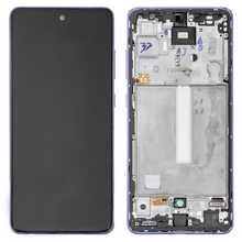 LCD ekran (displej) - Samsung A525/Galaxy A52 2021 + touchscreen + okvir Violet Service Pack ORG/GH82-25524C.