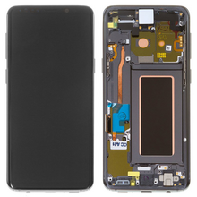 LCD ekran (displej) - Samsung G960/Galaxy S9 + touchscreen + okvir Gray Service Pack ORG/GH97-21696C.