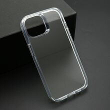 Zastitna futrola COLOR Okvir za iPhone 15 srebrna (providna) (MS).