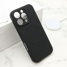 Zastitna futrola VELVET TOUCH MagSafe - iPhone 16 Pro (6.3) crna (MS).