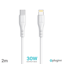 Data Kabl Pluginn PI-PDL 30W Type C na Lightning beli 2m.