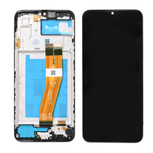 LCD ekran (displej) - Samsung A035/Galaxy A03 (GH81-21626A) (161mm) + touchscreen + okvir crni FULL ORG-SP.