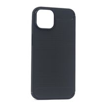 Zastitna silikonska futrola BRUSHED - iPhone 14 crna (MS).