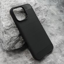 Zastitna silikonska futrola BRUSHED - iPhone 16 Pro Max (6.9) crna (MS).