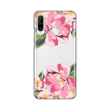 PRINT silikonska futrola skin (ultra tanka) - Huawei P30 Lite Pink Flowers.